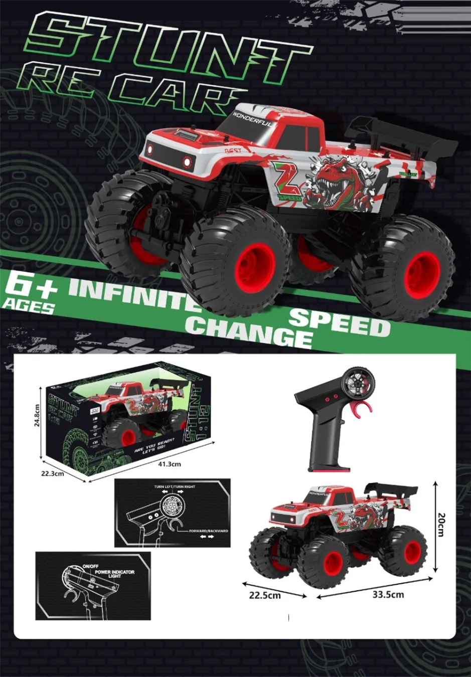 Bigfoot Truck RC Vehicle Durable Toy for Kids - kids toy Canada | Happy Hut Toys