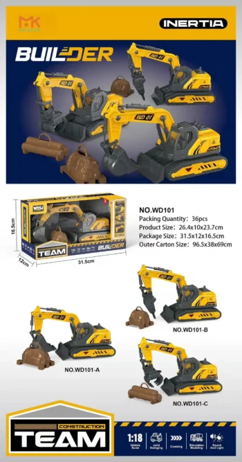 Excavator Set RC Vehicle for Creative Kids - kids toy Canada | Happy Hut Toys