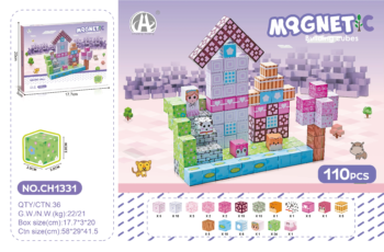 Magnetic Cubes 110P Creative Building Toy - kids toy Canada | Happy Hut Toys