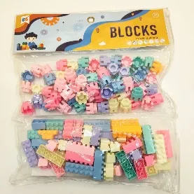 Pastel Hex Blocks Pink Creative Building for Kids - kids toy Canada | Happy Hut Toys