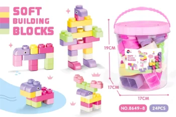 Soft Blocks Pink Creative Play for Toddlers - kids toy Canada | Happy Hut Toys