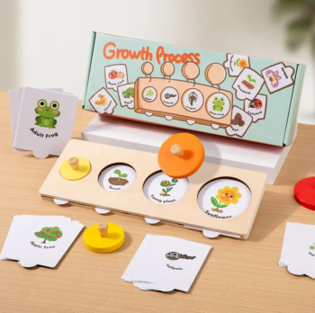Wooden Montessori Growth Matching Toy - kids toy Canada | Happy Hut Toys