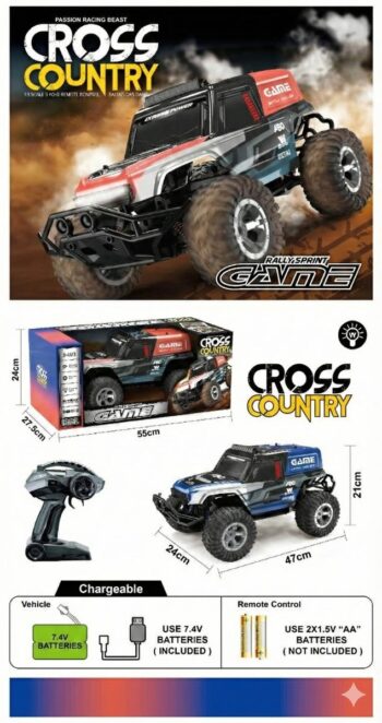 Jeep Cross Country Car – RC Vehicle for Creative Play