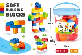 Soft Blocks Blue Sensory Play for Babies - kids toy Canada | Happy Hut Toys