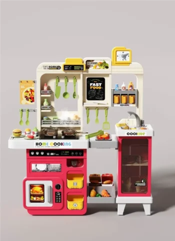 Large Kitchen Set Red Creative Play for Kids - kids toy Canada | Happy Hut Toys